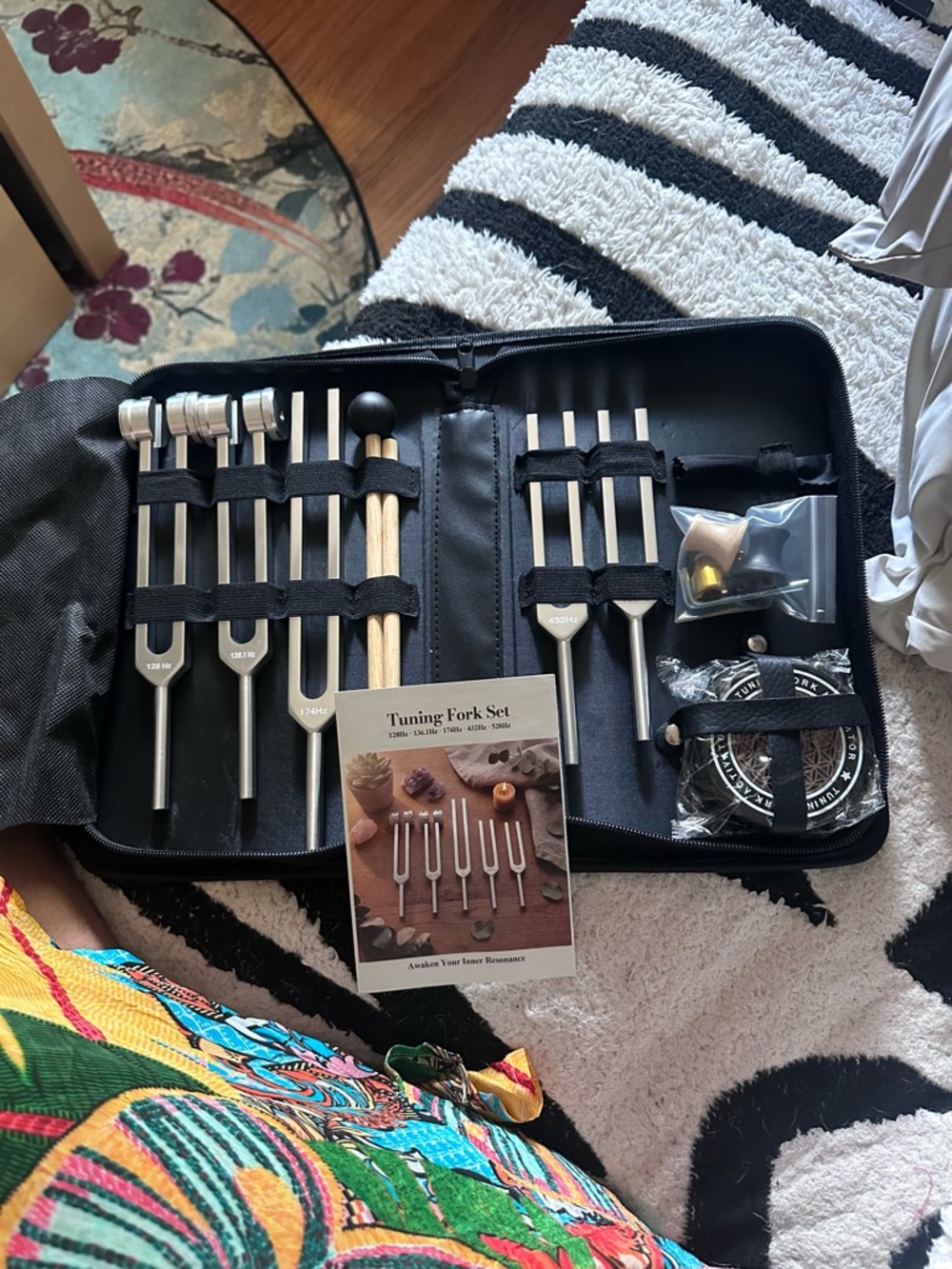 Tuning Fork Set with Vegan Leather Carry Case - Professional Sound Therapy Kit - Picture 13 of 14